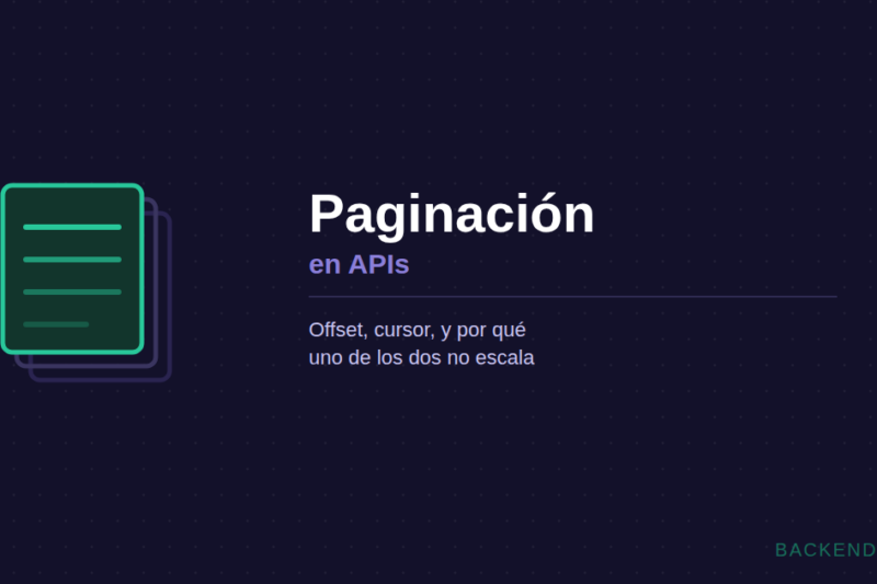 Paginación en APIs: offset vs cursor